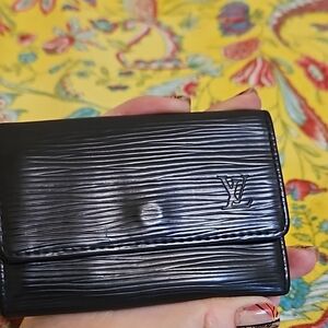 Louis Vuitton Black Leather Key Holder